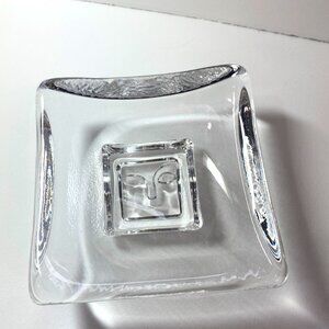 Vintage Kosta Boda Sweden Bertil Vallien Glass Face Dish